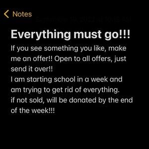 Everything must go!!!